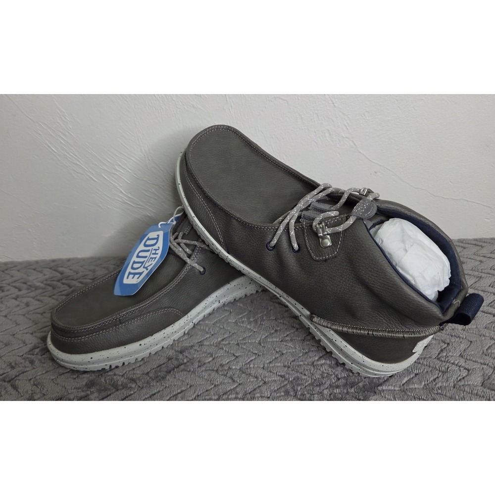 *NEW Hey Dude Bradley Chukka Classic Comfort Outdoor Easy On Men's Size 11 Grey